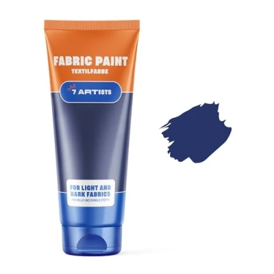 Imagen de 7 Artists Pintura Textil Para Tela Azul 60 ml Pinturas Telas Permanentes Ropa Permanente y Lavable De