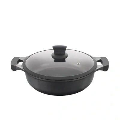 Imagen de Metaltex XPERT Cacerola Baja Aluminio Fundido, 30 cm, Antiadherente ILAG 3 Capas, Full Induction Válido para Todo Tipo de Cocinas
