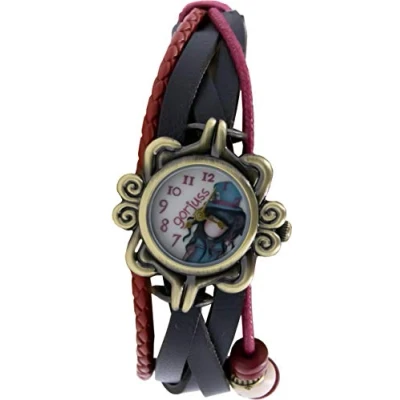 Imagen de Gorjuss SANTORO Reloj de pulsera con cuentas y encanto, Negro , Correa