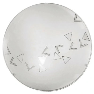 Imagen de Eglo Mars iluminación de techo Blanco E27 60 W, Lámpara, Blanco, Dormitorio, Salón, Alrededor, Cepillado, Vidrio, Acero, IP20