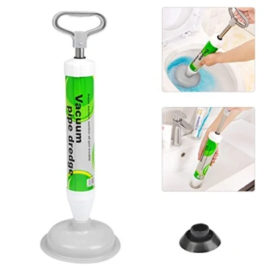 Imagen de TIMESETL Desatascador de Aire para Inodoro Ventosa Toilet Embolo con 2 + ABS Tuberias Émbolo Fregadero/Lavabo/Bañera
