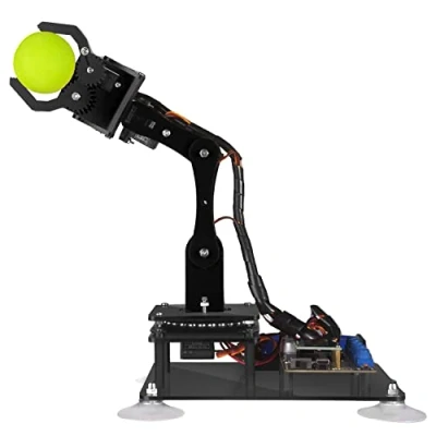 Imagen de Adeept 5 DOF Kit de Brazo robótico Compatible con Arduino IDE Robot Bricolaje Steam Pantalla OLED Código procesamiento y Tutorial PDF