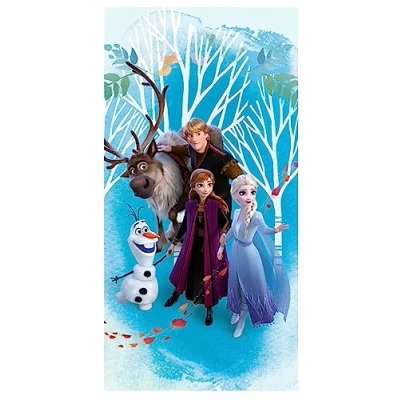 Imagen de Theonoi toalla infantil para sauna, de playa, ducha, baño, 70 x 140 cm, regalo algodón (Frozen)