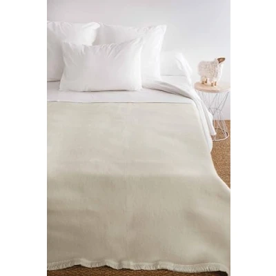 Imagen de Poyet Motte Aubisque Manta Lana Natural Blanqueado, Lana, Naturel blanchi, 240 x 220 cm