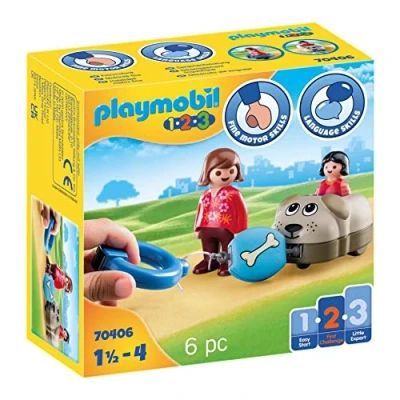 Imagen de PLAYMOBIL 1,2,3 70406 Mi Perro, De 1,5 a 4 años