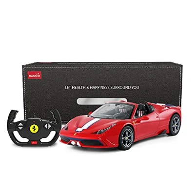 Imagen de RASTAR Ferrari Coche de control remoto, 1/14 458 Special A Red Toy Car Convertible, apertura y cierre automático