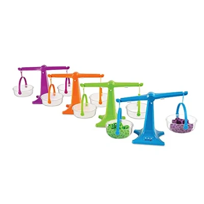 Imagen de Learning Resources 93405 Nestable Pan Balances Set of 4, Multi