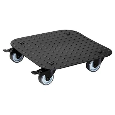 Imagen de Wagner Soporte con Ruedas para Plantas Alaska Negro 29 x 7,5 cm I Carro Uso Exterior + Interior Base de Aluminio, 2 Frenos Carga MAX. 150 kg Fabricado en Alemania 20700801