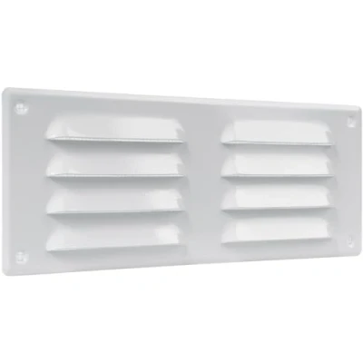 Imagen de Vent Systems rejilla de ventilación blanca 260 x 105 mm con insectos. Aplicaciones aire acondicionado, calefacción, y ventilación. Cubierta interior exterior