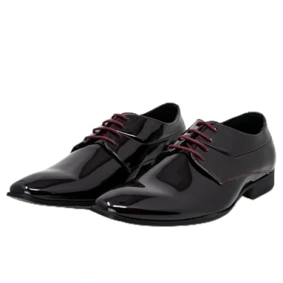 Imagen de Smokies Hombres Zapato de Novia Oliver sintético para Smoking Laca con Forro Piel (44 EU, borgoña)