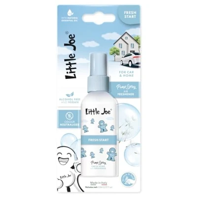 Imagen de Little Joe Perfumador en Spray de 60 ml Aroma Fresh Start con Aceites Esenciales Naturales. Sin Alcohol y Vegano. Larga duración Coche, Hogar Oficin