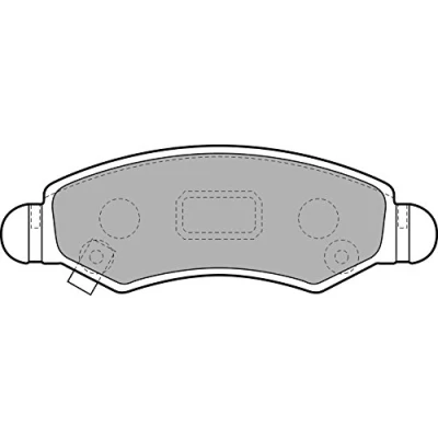 Imagen de DELPHI LP1919 Juego de pastillas freno con avisador acústico desgaste Chapa antichirridos accesorios OPEL: Agila A