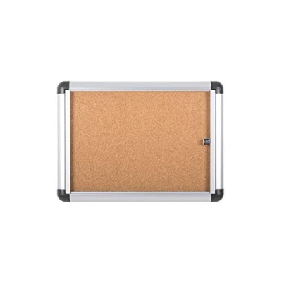 Imagen de Bi Office Enclore Extra Vitrina de Interior Corcho con Puerta Acrílico y Cerradura, 513 x 373 mm 2x A4