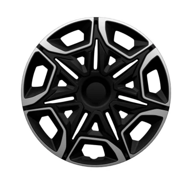 Imagen de AutoStyle Juego PP 5554SB Tapacubos 14Pulgada plata, negro