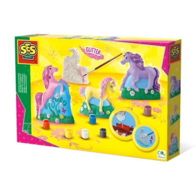 Imagen de SES Creative Set para moldear y pintar caballos, multicolor (01356)