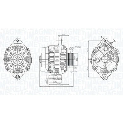 Imagen de MAGNETI MARELLI 063736439010 Alternador 12V 80A