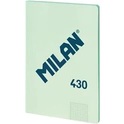 Imagen de MILAN® Libreta encolada A4, cuadrícula de 5x5mm, 48 hojas papel 95 gr/m², serie 1918, verde