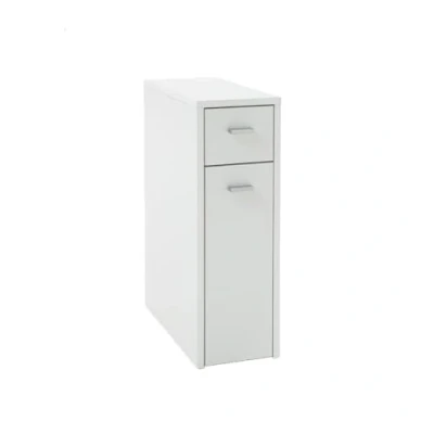 Imagen de FMD Möbel, 930 001E Denia 1 Armario Auxiliar de baño en Acabado Blanco, Tablero partículas Recubierto Resina melamina, Dimensiones 20.0 x 61.0 45.0 cm (BHT)