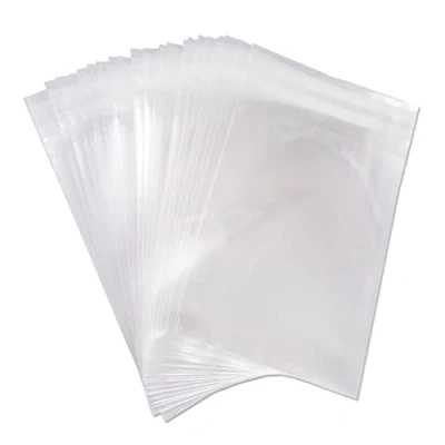 Imagen de Bolsas de celofán autoadhesivas 167 mm x 230 violonchelo transparente para tarjetas C5 / A5 con sobres (50 bolsas)