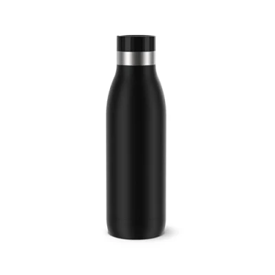 Imagen de Tefal Botella BLUDROP 0,5L: Acero Inoxidable Reutilizable, Funda de Silicona Ergonómica, Sistema Quick Press, Apta Lavavajillas, Hermética, Mantiene Bebidas Calientes 12h y Frías 24h N3110110