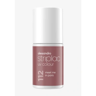 Imagen de alessandro Striplac Esmalte de uñas UV Meet Me in Paris Opaco y resistente a los arañazos hasta 15 días Fácil aplicación Tecnología extracción suave Vegano Lila Taupe, 6,5 ml