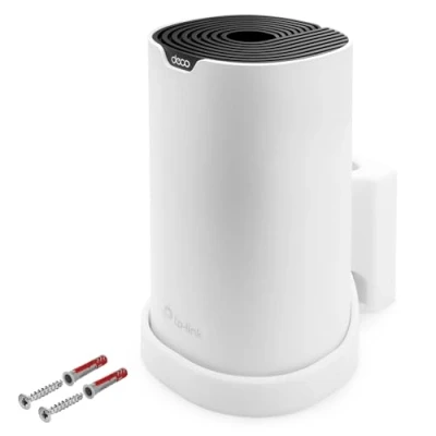 Imagen de Soporte de pared para router WiFi TP Link AC1900 Deco S7, 1 unidad con gestión cables