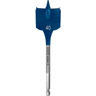 Imagen de Bosch Professional 1x Brocas fresadoras planas Expert SelfCut Speed (para Madera blanda, Aglomerado, Ø 40,00 mm, Longitud 152 accesorios Taladro de impacto rotativo)