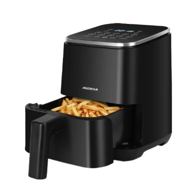 Imagen de Aigostar Dot Freidora sin Aceite 2L, 1200W, de aire con 8 Programas y Pantalla Táctil LED, Tiempo Temperatura Ajustables, Rejilla Antiadherente Desmontable, Libre BPA