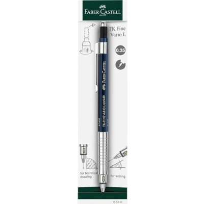 Imagen de Faber Castell Portaminas TK Fine Vario L 135342 0,35 mm, índigo, mina con mecanismo suave y duro