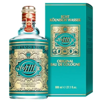Imagen de 4711® Original Eau de Cologne clásico perfume en un Frasco icónico fragancia característica unisex beneficioso para el cuerpo, la mente y alma Molanus 800 ml