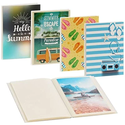 Imagen de Hama Álbum de Fotos «Summerly (Tapa Blanda, 24 páginas para 10 x 15 cm, Duradero, archivar con Historias, Protector Fotos, miniálbum), Patrones aleatorios