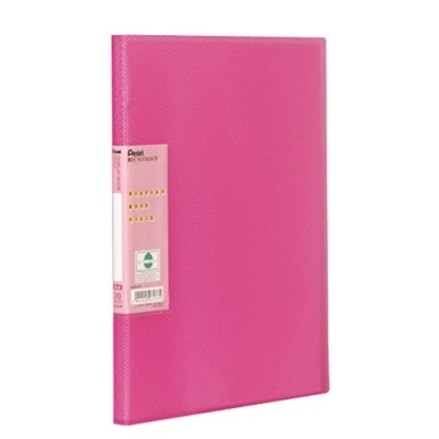Imagen de Pentel DCF343P Recycology Vivid Carpeta (polipropileno reciclado al 50%, A4, con 30 fundas), color rosa