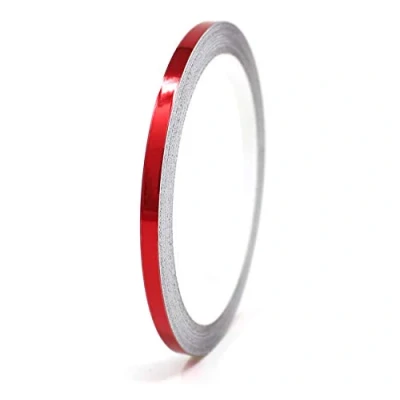 Imagen de 8,5 metros tiras decorativas para coche moto barco modelismo rayas la artesanía manualidades (Rojo cromado, 5mm)