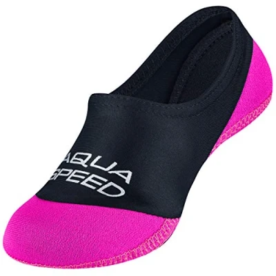 Imagen de Aqua Speed Neo Socks Calcetines para Niños de Neopreno Hijos Suela Antideslizante Elásticos Fácil Color 19 Negro/Rosa Tamaño: 36/37