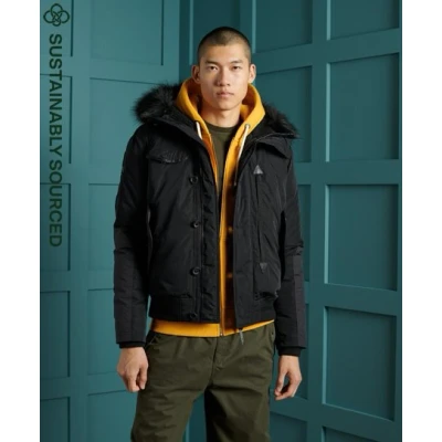 Imagen de Superdry A4, Acolchado Chaqueta, Negro, M para Hombre