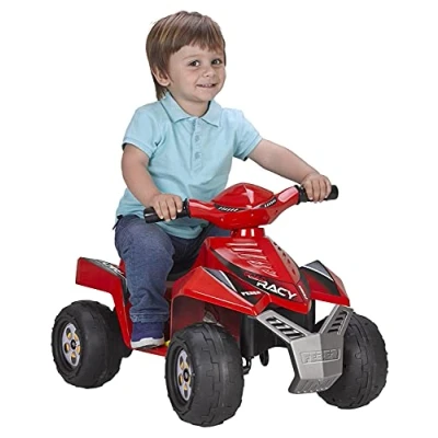 Imagen de FEBER Quad Racy 6V, Coche eléctrico para niños de 18 Meses a 3 años, con Acelerador, Ruedas Grandes y robustas Estabilidad, hasta 40 min batería, Cargador Incluido, Famosa (800011252)
