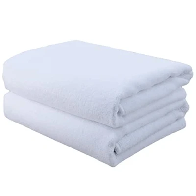Imagen de Polyte Toalla de Microfibra antipelusa para el Cabello Secado rápido Profesional 50 x 101 cm Pack 2 (Blanca)