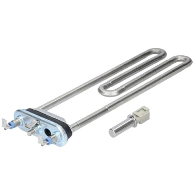 Imagen de Kenekos Elemento calefactor 230 V como 12029196 (reemplaza 265961/00265961), en juego con sensor NTC 00175369/175369 para lavadora Bosch/Siemens Constructa, escoba barredora