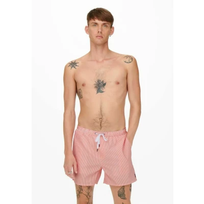 Imagen de Only &amp; Sons TED Seersucker Bañador, Hombre, Talla: Large, Porcelain rose