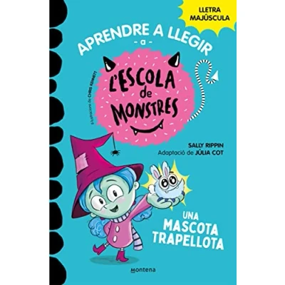 Imagen de Aprendre a llegir l&#039;Escola de Monstres 1 Una mascota trapellota: Amb lletra MAJÚSCULA (llibres per nens partir 5 anys) (Montena)