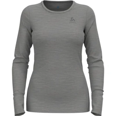 Imagen de Odlo CREW NECK Camiseta interior, Mujer, Talla: 40/42, steel grey melange