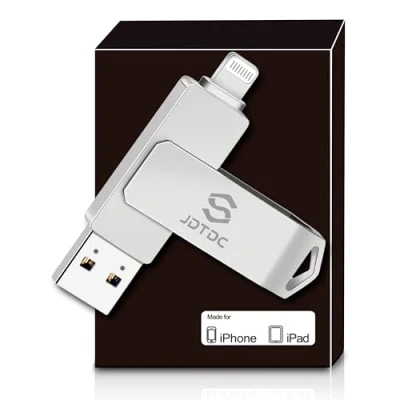 Imagen de Memoria USB para iPhone Certificación MFi Apple 128GB Almacenamiento Externo Pen Drive Lightning iPad Flash Pendrive Stick
