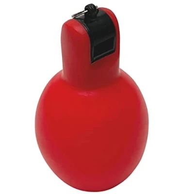 Imagen de Best Sporting 10932 Silbato de Mano para Entrenamiento y enseñanza Deportiva, Rojo/Negro, Aprox. 11 x 6 cm, Alternativa higiénica al Boca Convencional
