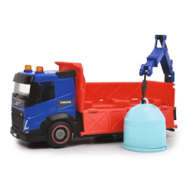 Imagen de Dickie Toys camión de Juguete Ciudad 23cm, Mecanismo Fricción, 3 Modelos Disponibles: hormigonera, Basura, o Reciclaje, con Partes Móviles, Adecuado a Partir Años