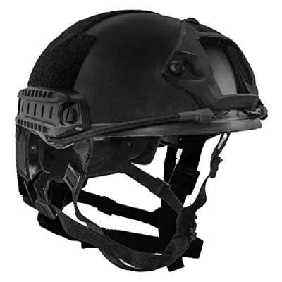 Imagen de LOOGU Fast MH Casco de protección con rieles laterales para paintball y ocio, táctico