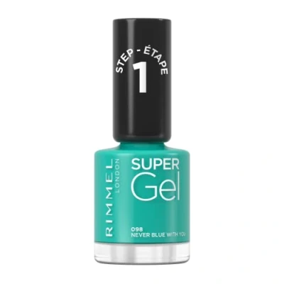 Imagen de Rimmel London Super Gel, Esmalte de uñas, 098 Never Blue With You, 12 ml