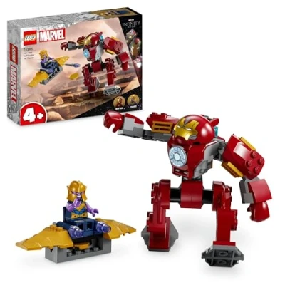 Imagen de LEGO 76263 Marvel Hulkbuster de Iron Man vs. Thanos Juguete para Niños a Partir 4 Años, Acción Superhéroes basada en Vengadores: Infinity War, Figura Acción, Avión y 2 Minifiguras