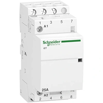 Imagen de Schneider Electric A9C20833 Contactor Modular Ict, 3P, 3 No, 25 A, 220 240 V Ca
