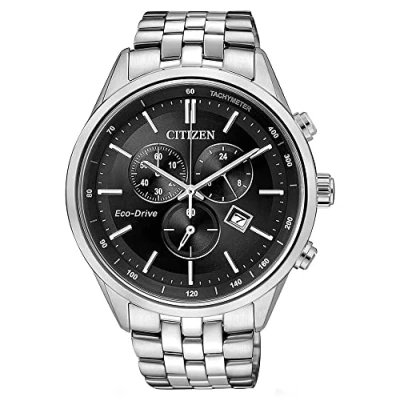 Imagen de Citizen Reloj Cronógrafo para Hombre de Cuarzo con Correa en Acero Inoxidable AT2141 87E