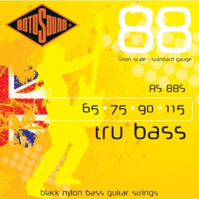 Imagen de Rotosound 88 Tru Bass Nylon flatwound set 4 string Short Standard //Longitud de escala corta (30&quot;/760mm)